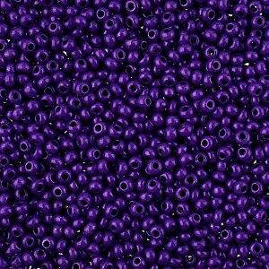 John Bead Czech Glass Seed Beads 8/0, Terra Intensive Purple (22g Vial) - 1 of 2