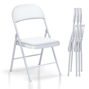 SUGIFT Folding Chairs with Padded Seats Foldable Chair for Outdoor & Indoor use (Set of 4) - 1 of 4