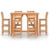 vidaXL Outdoor Bar Set Natural Wood Solid Acacia Wood Medium - 3 of 4