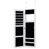 Tangkula Wall Door Mounted Mirrored Jewelry Cabinet Standing Vanity Storage Box - 3 of 4