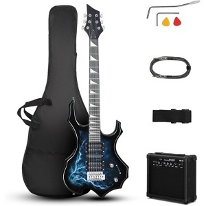 Karl Home 39-inch HSH Pickup Electric Guitar Beginner Guitar Set with Amplifier - 1 of 4