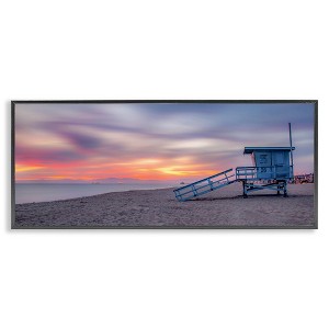 Stupell Industries Beach Hut Sunset Horizon, 24" x 10" - 1 of 4