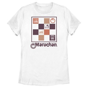 Women's Maruchan Checkered Logo T-Shirt - 1 of 4