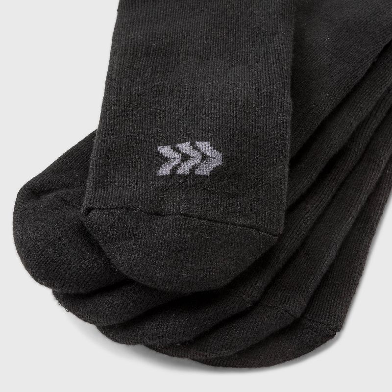 Men&#39;s Crew Cushion Athletic Socks 12pk - All In Motion&#8482; Black 6-12, 4 of 7