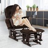 Tangkula Rocking Chair Baby Nursery Chair Glider with Ottoman &Storage Pocket - 2 of 4