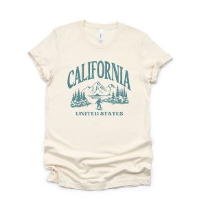 Simply Sage Market Women's California Forest Scene Short Sleeve Graphic Tee - 1 of 4