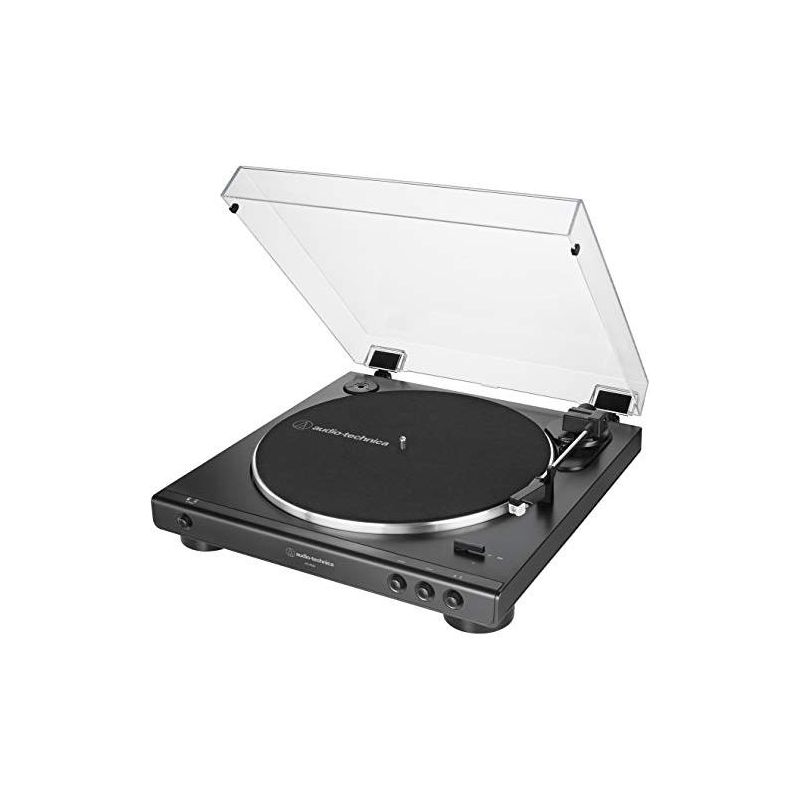 Audio-Technica AT-LP60X-BK Fully Automatic Belt-Drive Stereo Turntable, Black, 1 of 5