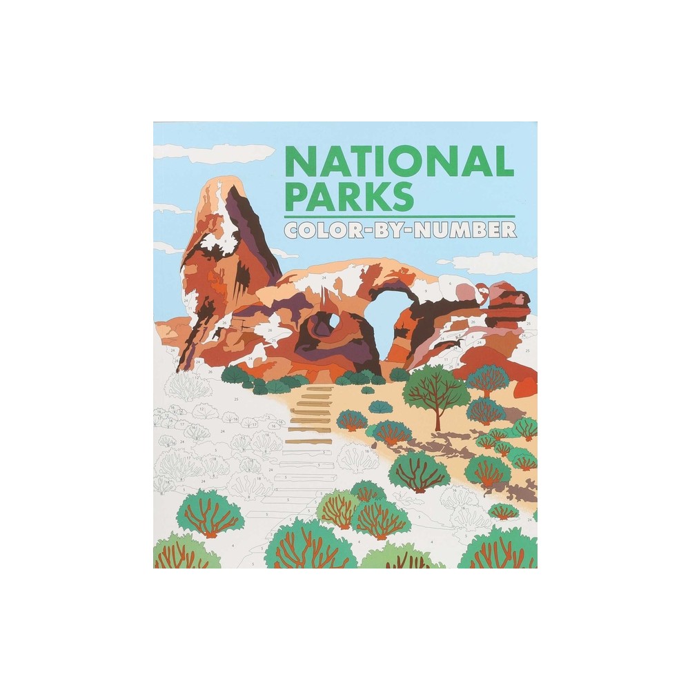 National Parks Color-By-Number - by Editors of Thunder Bay Press (Paperback)