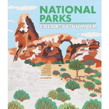 National Parks Color-By-Number - by  Editors of Thunder Bay Press (Paperback)