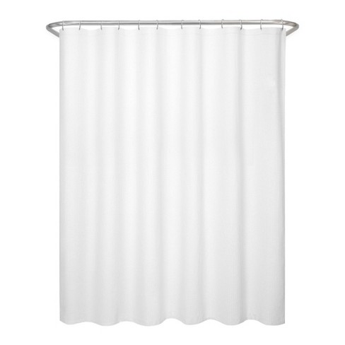 White waffle on sale shower curtain