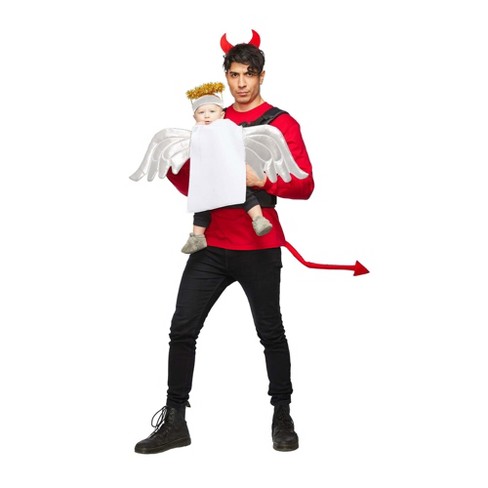 Seeing Red Angel & Devil Baby & Me Adult Unisex Costume : Target