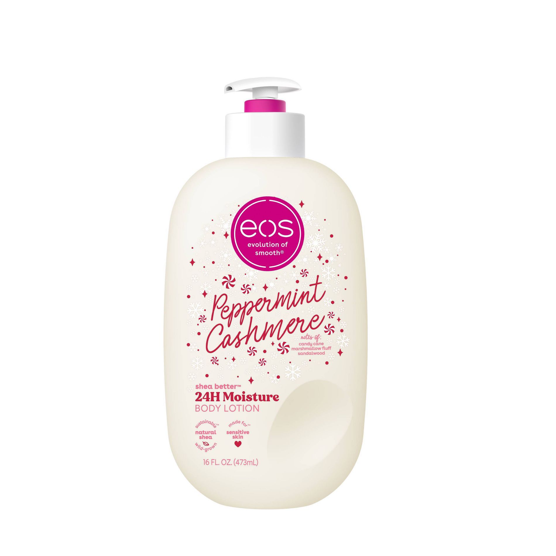 eos Holiday Body Lotion - Peppermint Cashmere - 16 fl oz