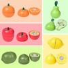 Fun Little Toys 11 Pcs Wooden Play Food, Pretend Kitchen Toys for Toddlers, Color Sorting Educational Gifts for Boys & Girls Ages 3-12 - 4 of 4