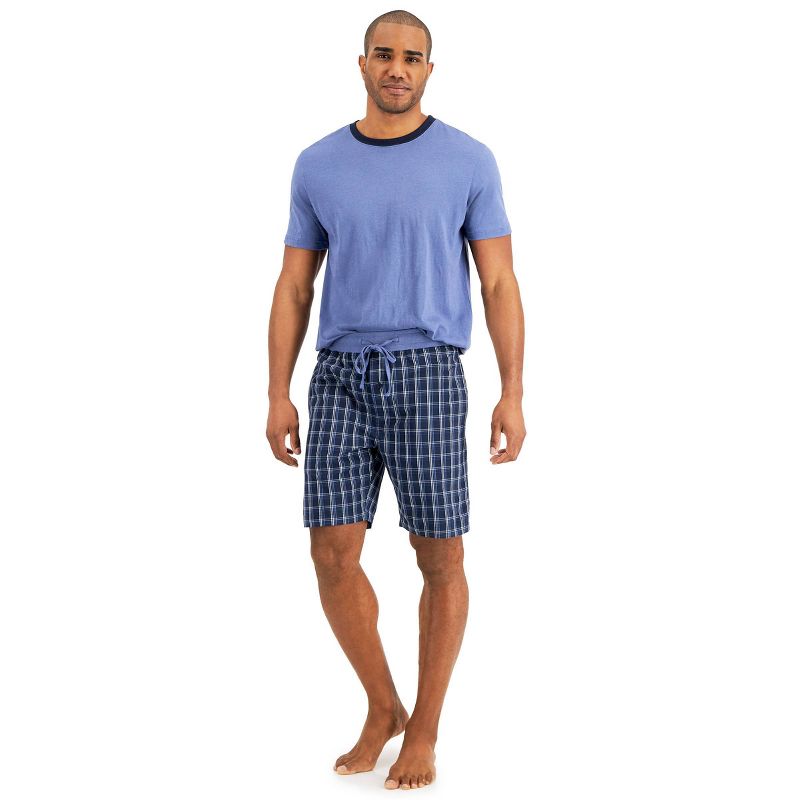 Hanes Premium Men&#39;s Shorts Pajama Set - Blue, 2 of 6