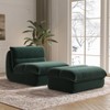 SYFERLORY 32" Wide Single Recliner Sofa with Ottoman - Plush Upholstered Lounge Chair for Living Room, Bedroom or Study - 3 of 4