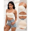 INSPIRE CHIC 3 Pcs Women's Push Up U Back Adjustable Straps Full Cup Wirefree Tube Convertible Bras - 3 of 4