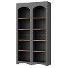 TOAOTBNBO 5-Tier Bookshelves with 10 Cube Storage Cabinet, Tall Bookcase with Adjustable Shelves, Free Standing Book Shelf for Living Room, Gray - 2 of 4