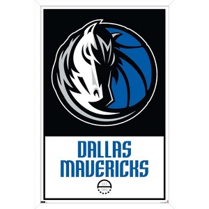 Trends International NBA Dallas Mavericks - Logo 21 Framed Wall Poster Prints - 1 of 4