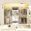 Aheaplus 8 FT Closet Organizer with Mirror, Closet System with Drawer and Extendable Hanging Rod - 4 of 4