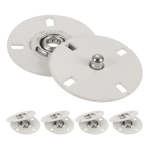Unique Bargains Alloy Invisible Durable High Hardness Buckle Fasteners Press Studs Buttons 5 Pcs - 1 of 4