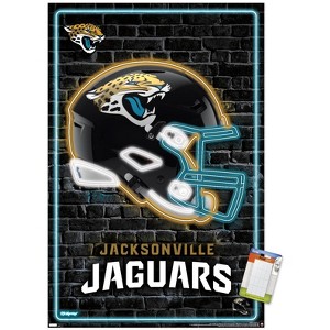 Trends International NFL Jacksonville Jaguars - Neon Helmet 23 Unframed Wall Poster Prints - 1 of 4