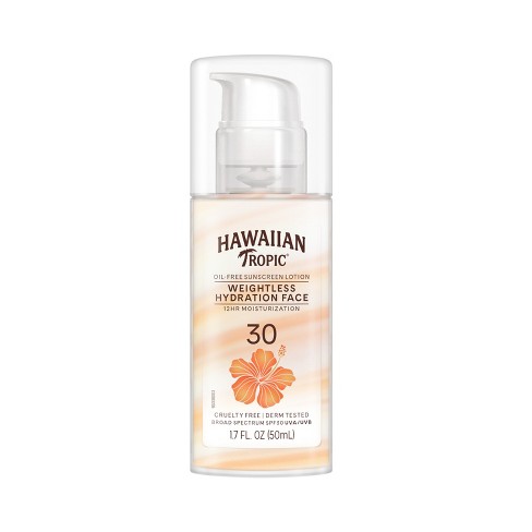 Hawaiian Tropic SPF 30 sheer touch ultra radiance oil-free sunscreen