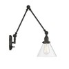Savoy House Drake 1 - Light Swing Arm Lamp in  Matte Black - 4 of 4