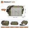 Unique Bargains Vintage Canvas Multiple Pockets Crossbody Bag Fits 13 Inch Laptops - 3 of 4