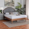 Baxton Studio Queen Ardelle Fabric and Wood Platform Bed Gray/Walnut Brown - 2 of 4