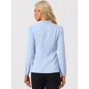 Allegra K Women's Elegant V Neck Work Office Button Up Shirt - 4 of 4