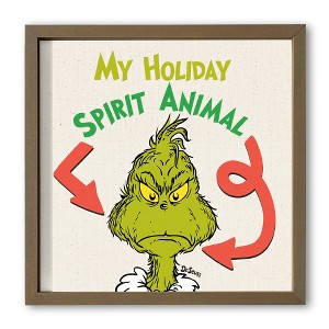 Creative Products The Grinch Holiday Spirit Animal 16 x 16 Dr. Seuss Framed Print - 1 of 4