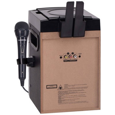 Portable Black Karaoke Machine with LED Lights and 4.3" Screen