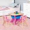 Infans Plastic Children Kids Table & Chair Set 3-Piece Play Furniture In/Outdoor - 2 of 4