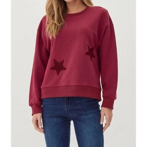 Women's Chenille Stars Sweatshirt - Jodifl - 1 of 4