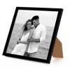 Americanflat 10x10 Picture Frame with Shatter-Resistant Glass - Streamline Collection - Thin Square Picture Frame for Tabletop and Wall Display, Black - 4 of 4