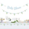 Big Dot of Happiness Baby Boy Dinosaur - Baby Shower Letter Banner Decoration - 36 Banner Cutouts and Baby Shower Banner Letters - 2 of 4