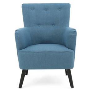 Kolin Upholstered Chair - Blue - Christopher Knight Home