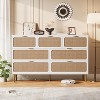 Coucheta Rattan 7 Drawer Dressers for Bedroom,  Large Chest of Drawers for Closet with Wide Top, Tall Dresser with Deep Drawers,Long Wooden Dresser - 2 of 4