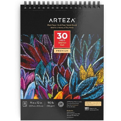 Arteza Sketch Pad, 9x12-inch, Pink Drawing Paper Pads, 100 Sheets Total, 68  Lb/100 Gsm : Target