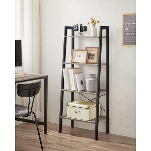 VASAGLE 4-Tier Ladder Shelf Bookshelf Bookcase Furniture Storage Rack Shelves - 1 of 4