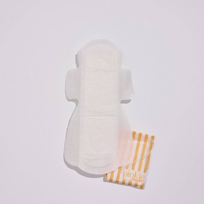 Pinkie Tween & Teen Ultra-Thin Organic Topsheet Overnight Pads with Wings - 16ct