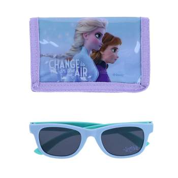 Textiel Trade Kid's Disney Frozen II Anna and Elsa Wallet and Sunglasses Set