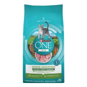 Purina ONE Indoor Advantage Natural Dry Cat Food with Turkey for Indoor Cats - 1 of 4
