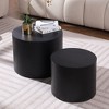 NicBex Modern Round Coffee Table Set of 2 with Solid Frame for Living Room and Office - 3 of 4