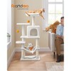 Feandrea 44.1'' /56.3" Cat Tree Tower for Indoor Cats ,Multi-Level Cat Condo Cat Furniture with Scratching Posts - 2 of 4