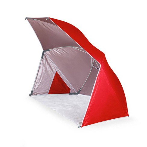 Picnic Time Brolly Beach Umbrella Tent - Red