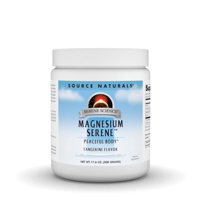 Magnesium Serene 800mg-Tangerine Flavor by Source Naturals, Inc.  -  17.6 oz Powder
