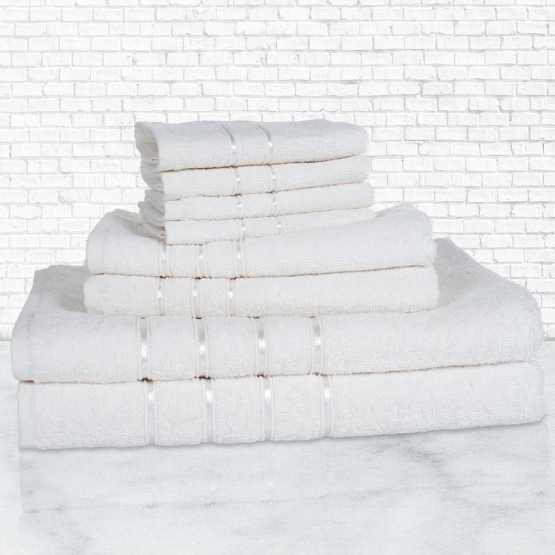 8pc Plush Cotton Bath Towel Set - Yorkshire Home, 4 of 8