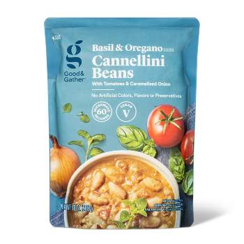 Basil & Oregano Cannellini Beans Microwavable Pouch - 10oz - Good & Gather™