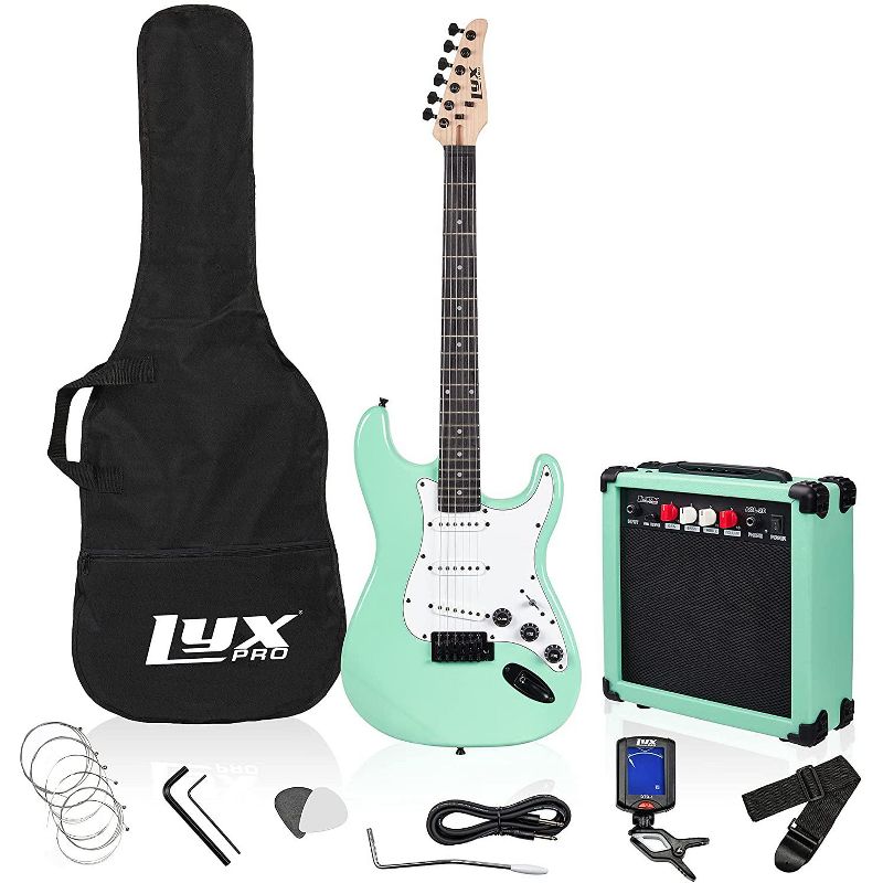 LyxPro 39" Stratocaster Electric Guitar Beginner Kit, 1 of 9